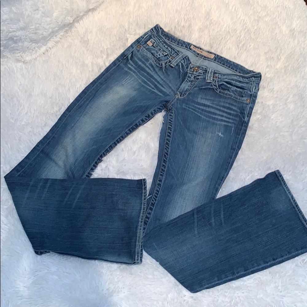 Big Star ultra low-rise jeans.